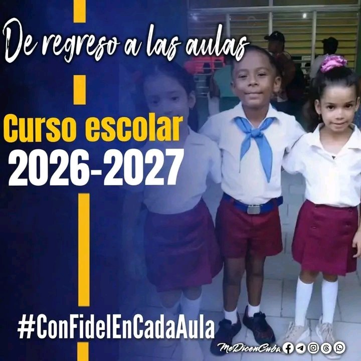 FocRuiz's tweet photo. #1DeSeptiembre
#ConFidelEnCadaAula
@CubaMined https://t.co/MDAxzJNMPM