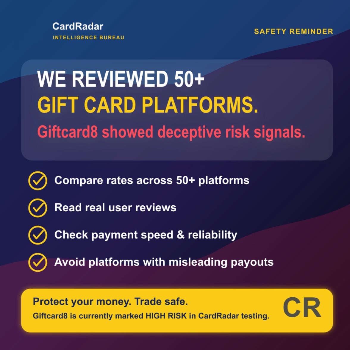 Rejayhze's tweet photo. 50+ Apps🚨

GIFTCARD8❓❓

What the hell’s wrong with you❓

#GiftCard #GiftCardScam #GiftCard8 #ScamAlert #Nigeria https://t.co/TvSHbeHI7y