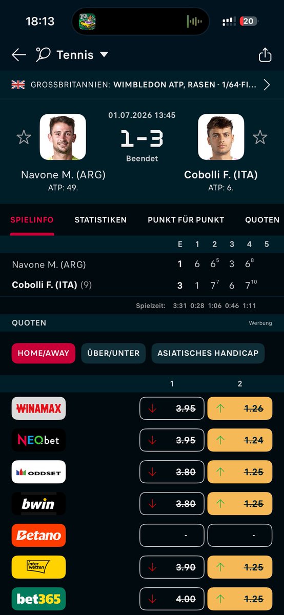 benebets's tweet photo. @CalebPoskocil @usopen Some examples https://t.co/tK5NspkUtH