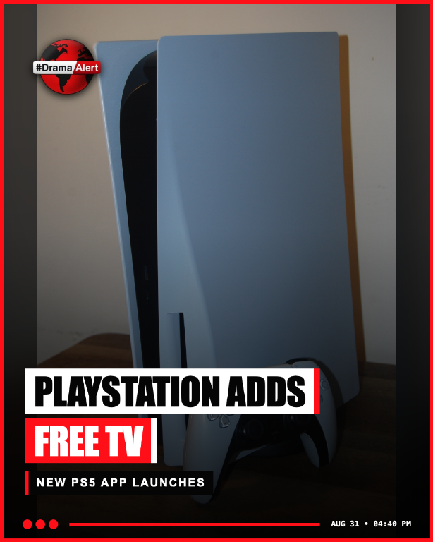 DramaAlert's tweet photo. PlayStation has launched Live TV on PS5 in the U.S., offering 100 free channels of television, anime, and on-demand movies. 🔥🔥 https://t.co/S4R4oCpKjb