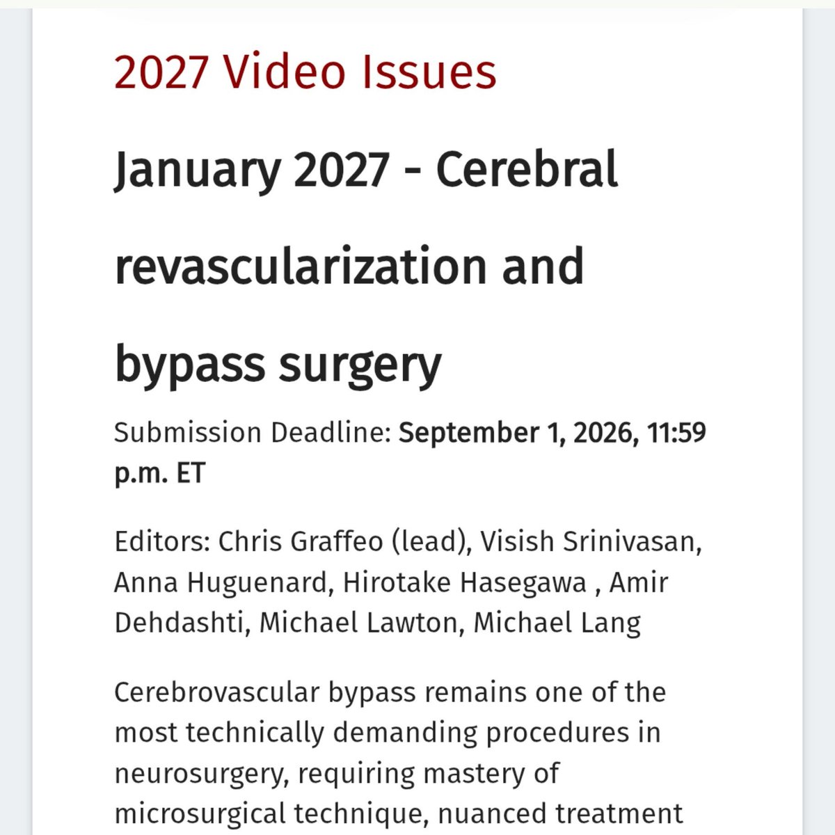 visishs's tweet photo. Binging bypass videos is a great way to enjoy turnover time

Looking forward to more submissions rolling in!

#NeurosurgicalFocus @theJNS

@graffeo @DrMichaelJLang @ahuguena @mtlawton @amirdehdashti https://t.co/4M0s9kaOle