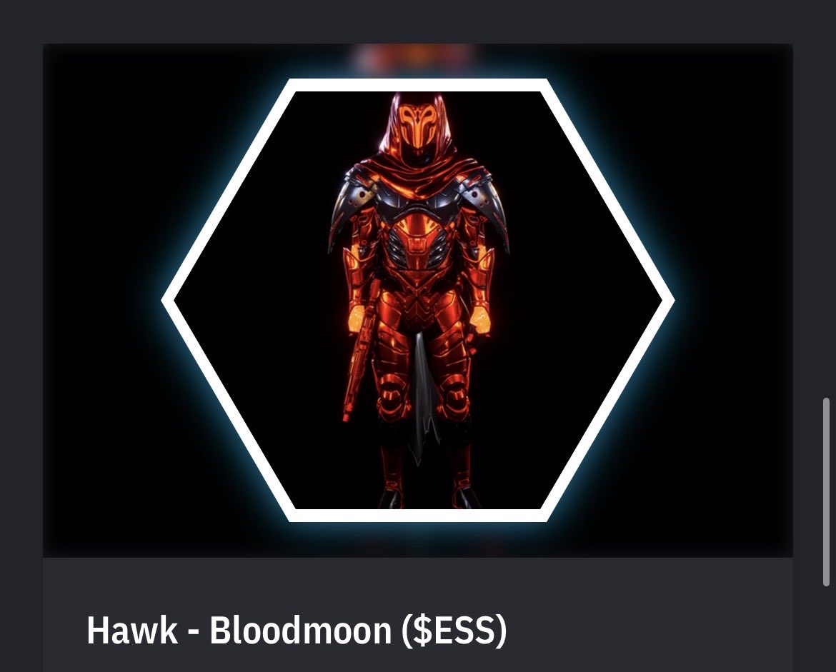 GigaMushroom's tweet photo. I am selling my OG Earth2 Hawk skins, limited edition, all bought with $ESS Essence on launch day! Leave a comment below if you are interested. #Earth2 #E2 #Earth2fam https://t.co/XXBhpP86cI