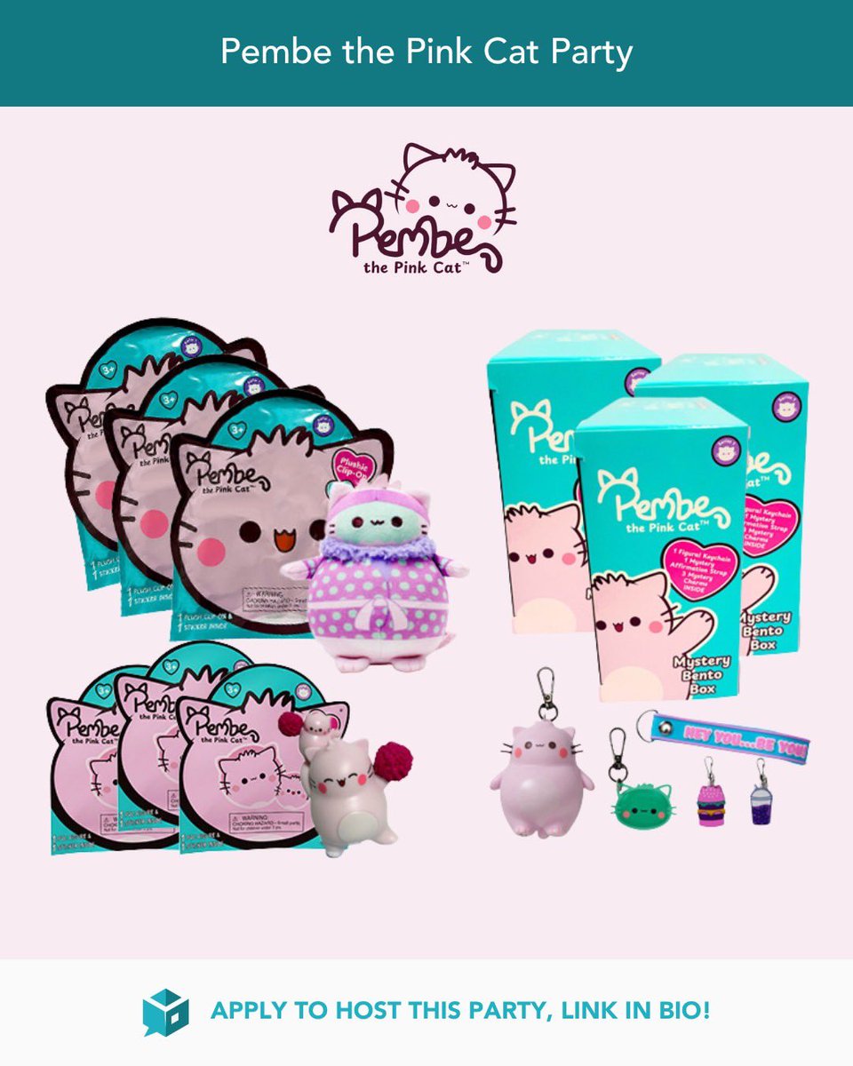 Tryazon's tweet photo. 🐱🎀 Meet @Pembe_The_Cat — now at Walmart! ✨

Discover adorable Mini Figures, Clip-On Plushies &amp; Bento Box Keychains with mystery charms! 💕

🎉 75 hosts will be selected to spread the Pembe fun!

📲 Apply: https://t.co/2Z6CVckpSx

#Tryazon #PembeThePinkCat #Walmart https://t.co/kdmdMujplU