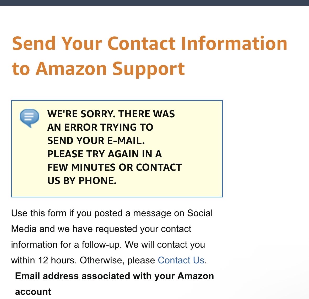 RaghavJ1408's tweet photo. @AmazonHelp Please check the error , I have been dealing with this since a month now https://t.co/1KaBP4pXPh