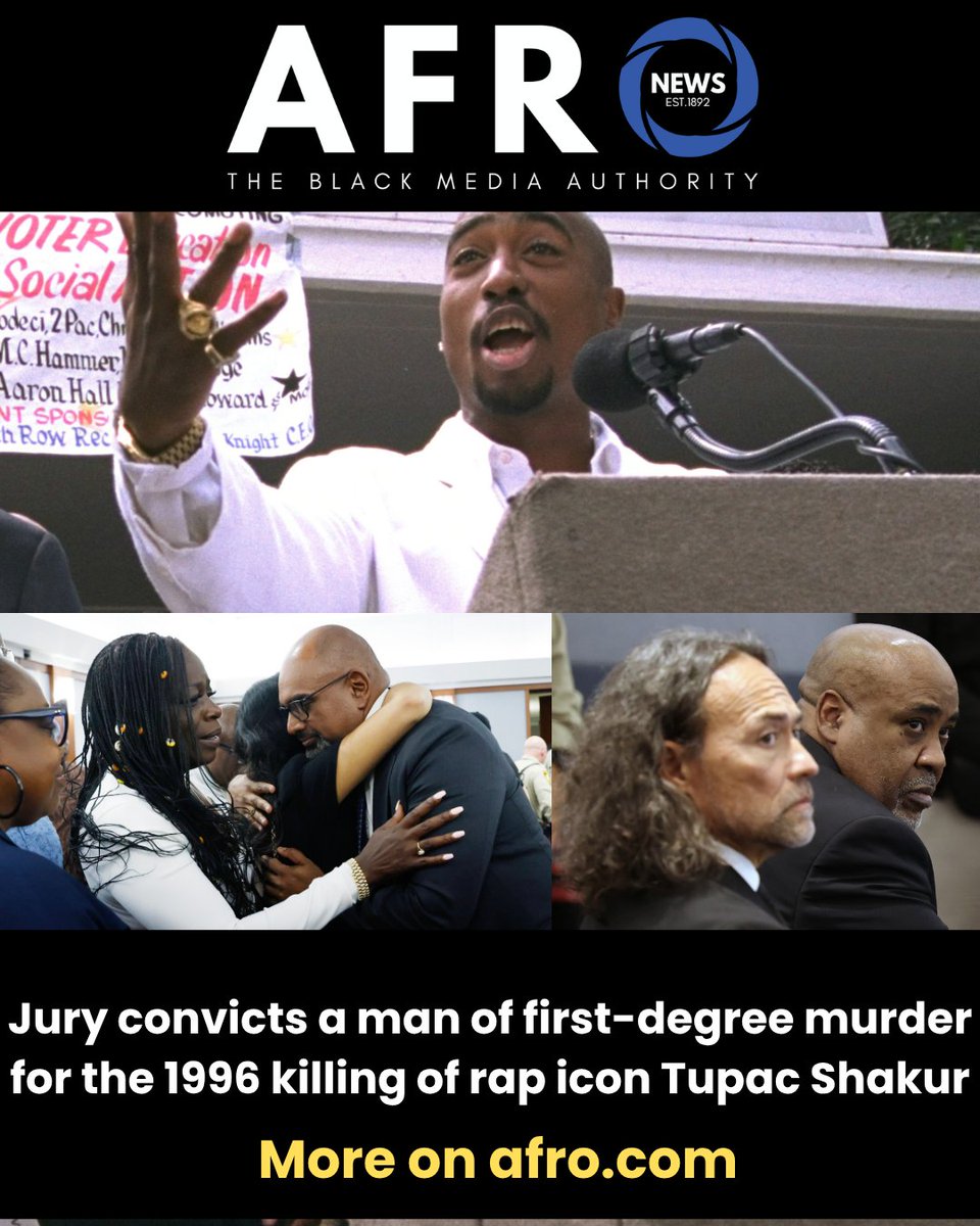 afronews's tweet photo. On Aug. 31 a jury found Duane “Keffe D” Davis guilty of orchestrating the 1996 killing of rap icon Tupac Shakur

Read more here: https://t.co/47HS23hqY6 https://t.co/raeR94fQ3b