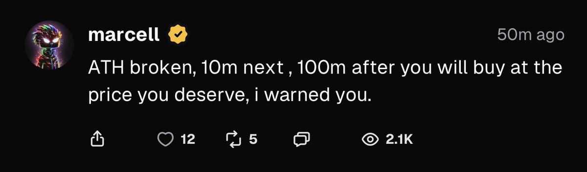 Colewherld's tweet photo. Same guy who front-ran $600m $GRIFFAIN last cycle. Btw.

You need to understand that there is no ceiling on experiments/flywheels tied to tokens.

Especially when it has support from @solana &amp; @x402.

History repeats itself. @MarcellxMarcell https://t.co/XtuFlw5NcK