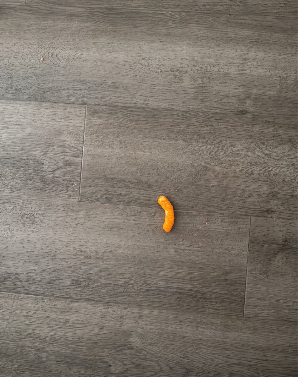 Keegan59992745's tweet photo. 1 Cheeto puff had to be recalled for a possible 5 second rule violation https://t.co/r5HYSLnzju