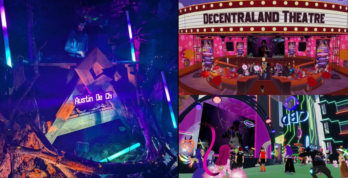 AustinDeChene's tweet photo. THE SUMMER OF 2026 WAS ONE TO REMEMBER

AUSTIN DE CHÊNE has been busy this summer performing LIVE in both MainStage IRL events and Web3 in @DECENTRALAND.

Earlier this summer AUSTIN DE CHÊNE was invited to play the Decentraland Theatre as well as join a special launch event for the Community Building Decentraland Plaza.

Then in August the stars aligned for a special LIVE performance with Caldera Collective Art✨

Each event offered a unique experience and AUSTIN DE CHÊNE delivered the Driving Techno that defines his style.

https://t.co/VZbWrw6nFY | https://t.co/nhCVPDhTx2