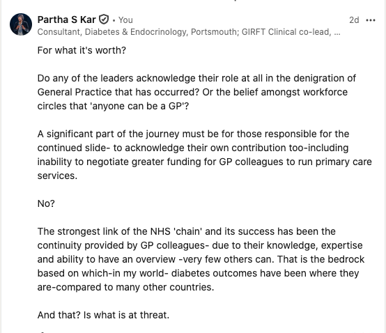 parthaskar's tweet photo. This is an incredible article.

Absolutely incredible

Via the @bmj_latest -from @rcgp 
9 current and former Presidents and Chairs 

Posted on @LinkedIn 
I know you all left @X to avoid any challenge...but...this is quite extraordinary.

My goodness.

Allow me to challenge- this absolute lack of any shape or form of accountability.

Link:
https://t.co/kikKL7x4iq