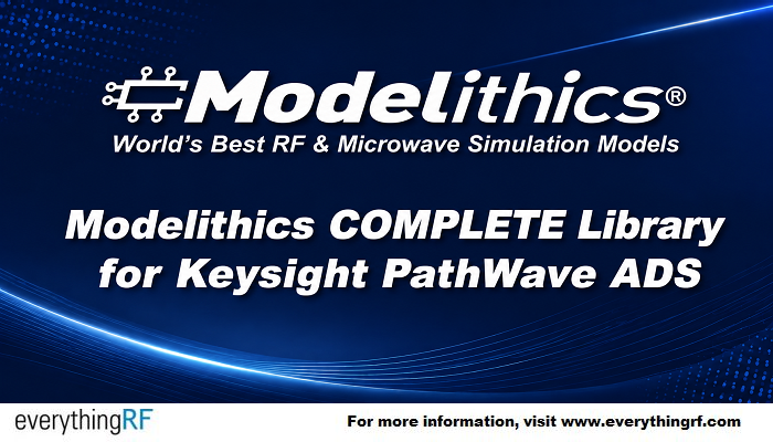 everythingRFcom's tweet photo. @Modelithics_ Releases COMPLETE Library v26.4 with New Component Models for @Keysight ADS
Read more - https://t.co/SHV3FUpWTa
#completelibrary #modelithics #simulation #RF #microwave #electronicdesign https://t.co/woF30GUPQJ