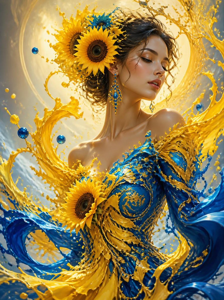 Kritichandel2's tweet photo. Golden sunshine, blooming in blue. ๐ป๐โจ
#HappyTuesday #SunflowerMagic #FantasyArt #DigitalArt #DreamyVibes #SurrealBeauty #AIart #aiartwork https://t.co/wOV8UgvMfR