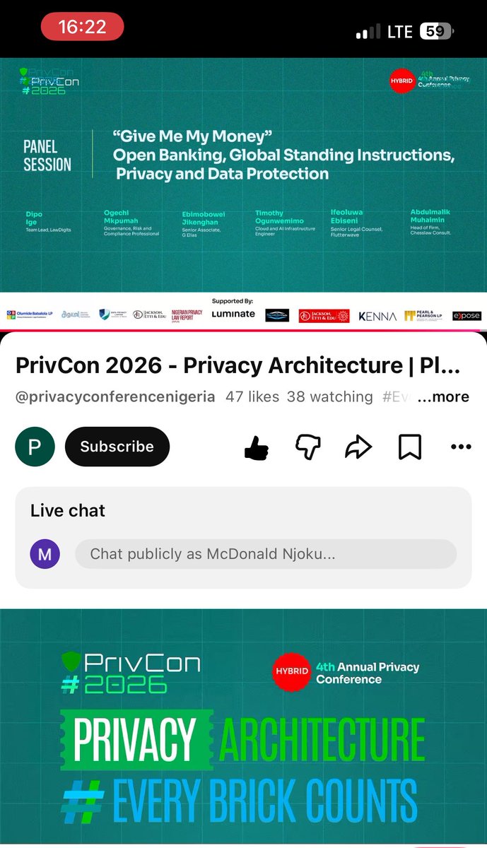 Mcdonald_femme's tweet photo. Who else is at PrivCon2026?
I am streaming online and the sessions are packed🤗
#privcon2026 #everyblockcounts #dataprivacy #dataprotection #Gdpr #NDPA https://t.co/hVvBPliwGC