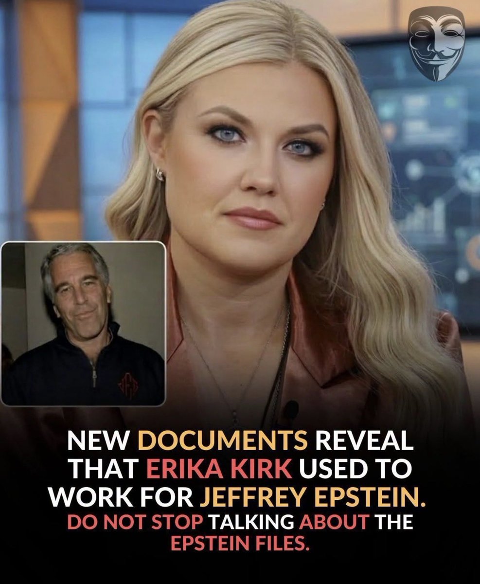 johnis44's tweet photo. Just a reminder that Erika Kirk sex trafficked children and her husband was a racist.

Fuck maga.
Fuck trump. https://t.co/0FfsPQBzIh