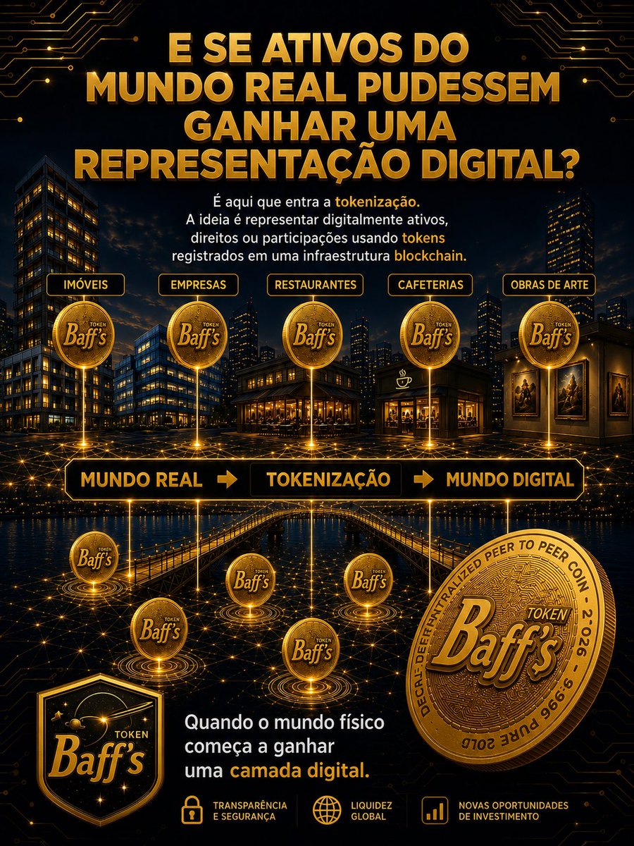TokenBaffs's tweet photo. #TokenBaffs #Baffs #Tokenizacao #Blockchain #Cripto #Criptomoedas #AtivosDigitais #EconomiaDigital #TecnologiaBlockchain #MundoDigital #Inovacao #Tecnologia #FuturoDigital #InvestimentoDigital #FinancasDigitais #Web3 #EcossistemaDigital #TransformacaoDigital #NovaEconomia #Token https://t.co/zza5iJ8YV3