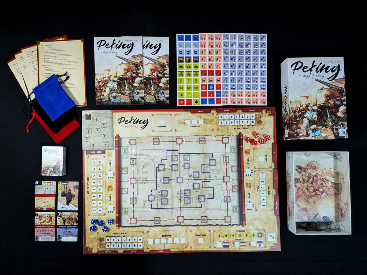 nevagamepress's tweet photo. Printer samples received! 🖨️📦 Take a look at Peking: 55 Days of Fury—it looks awesome! More details soon. Stay tuned!
¡Muestras de imprenta recibidas! 🖨️📦 ¡Echad un vistazo a Peking: 55 Días de furia, se ve increíble! Pronto compartiremos más detalles. ¡Atentos! https://t.co/zggZmxDliG