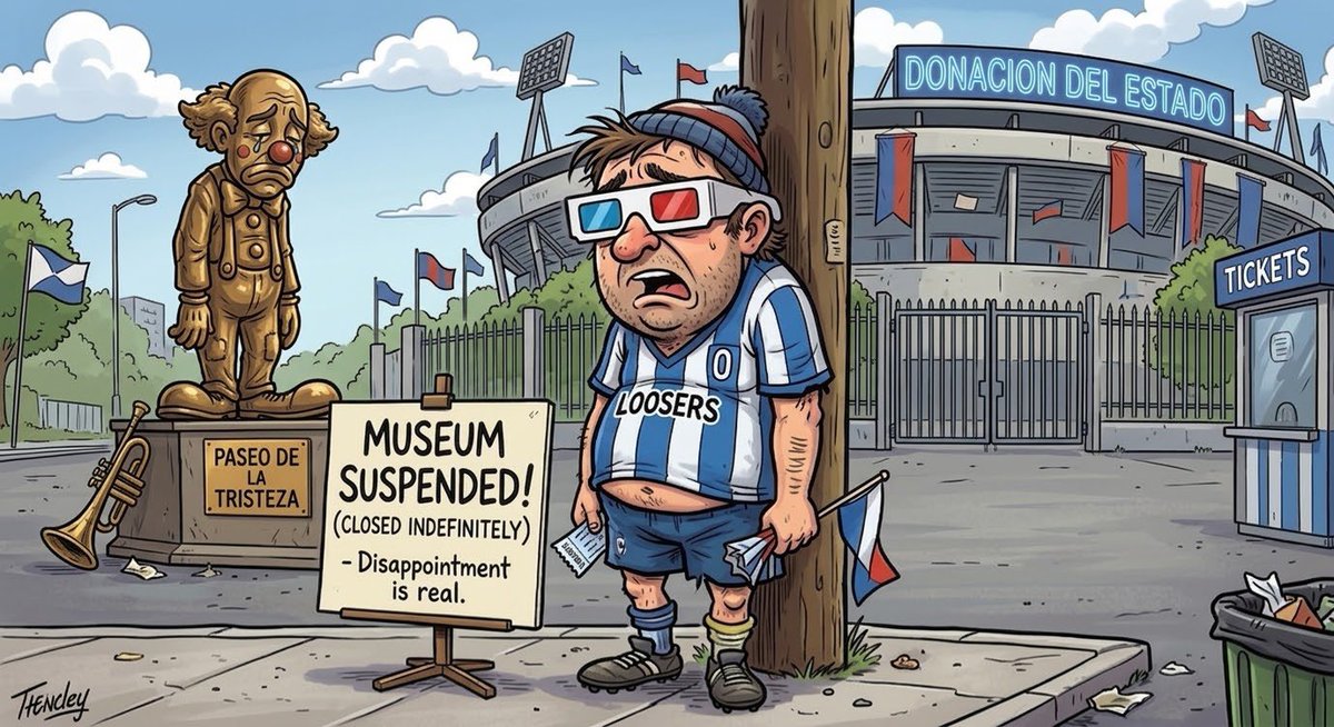 cocouemedia's tweet photo. Cancelan el Museo de Alianza por déficit presupuestal y 25 millones de deuda… Yo solo quería mi entrada para ver la estatua 4D de Villanueva Melcochita “¡No lo leas!” 🎭 azul y blanco en problemas, pero el show continúa 😂 dimisión al presupuesto ya 💸
info de ➡️ #ModoFutbol https://t.co/5GpHOB1NRq