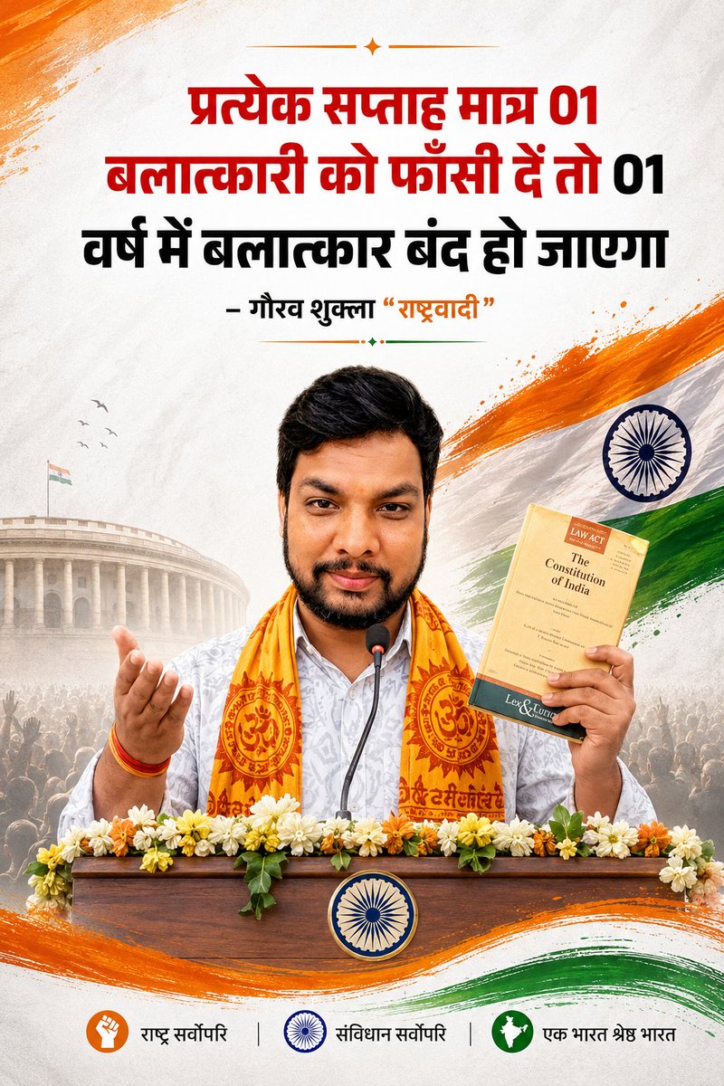 Gaurav_DeshPrem's tweet photo. #JusticeForWomen #WomenSafety #BetiBachaoBetiPadhao #IndiaFirst #NationFirst #IndianConstitution #Justice #LawAndJustice #NariShakti #JaiHind #VandeMataram #भारत #राष्ट्रवाद #राष्ट्रहित #गौरवशुक्ला https://t.co/wy8cQsLV2s