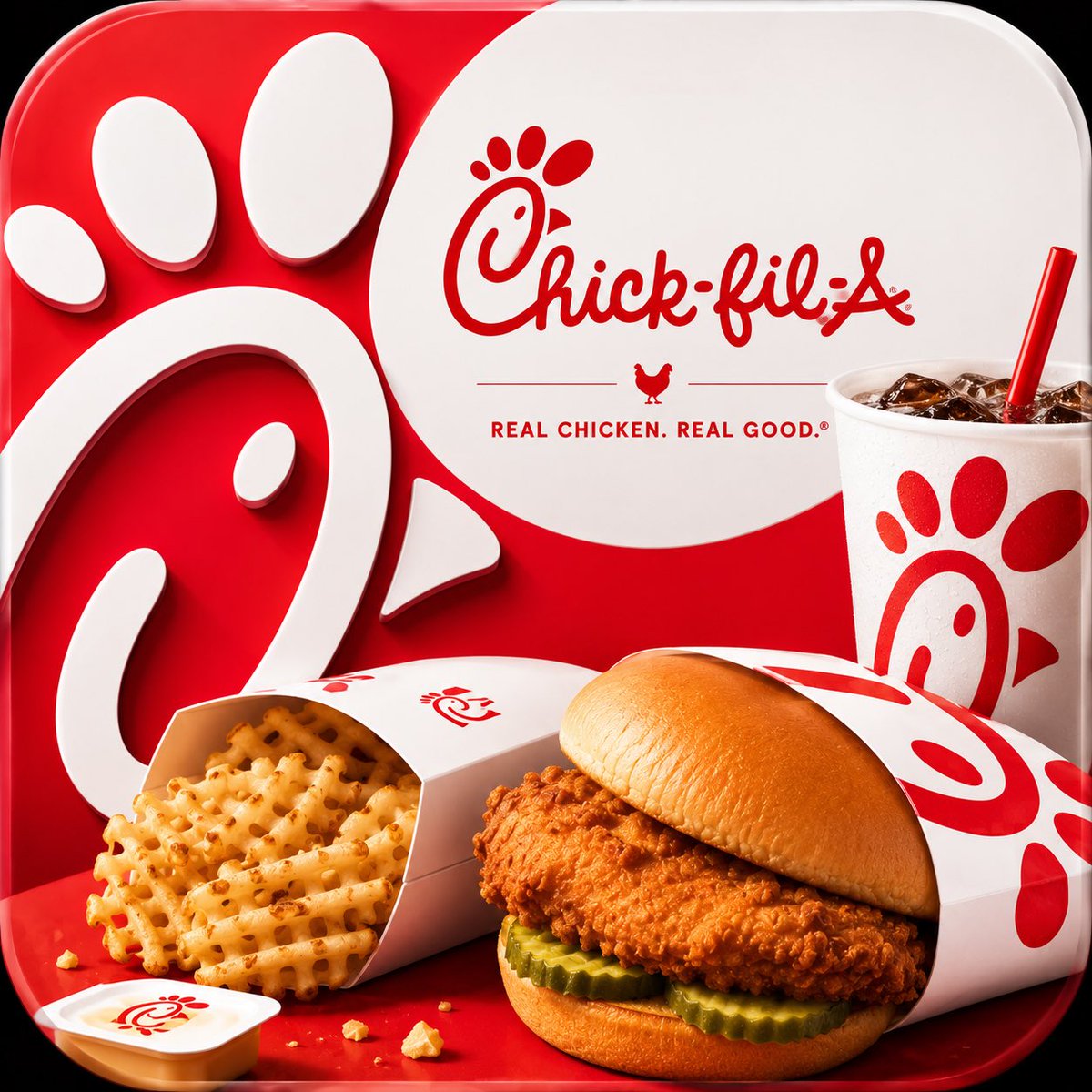 appiconsiphone's tweet photo. Serving up that Chick-fil-A energy right from the home screen! 📱✨❤️ From the golden crispy chicken sandwich 🥪 to those legendary waffle fries 🍟 and an ice-cold sip 🥤

✨ Tap. Crave. Repeat. ✨
(っ˘ڡ˘ς) 🍗💕 ٩(ˊᗜˋ*)و 🍟

#ChickfilA #AppIcon #IconDesign #CustomIcons #iOS https://t.co/d56fdc5t6V
