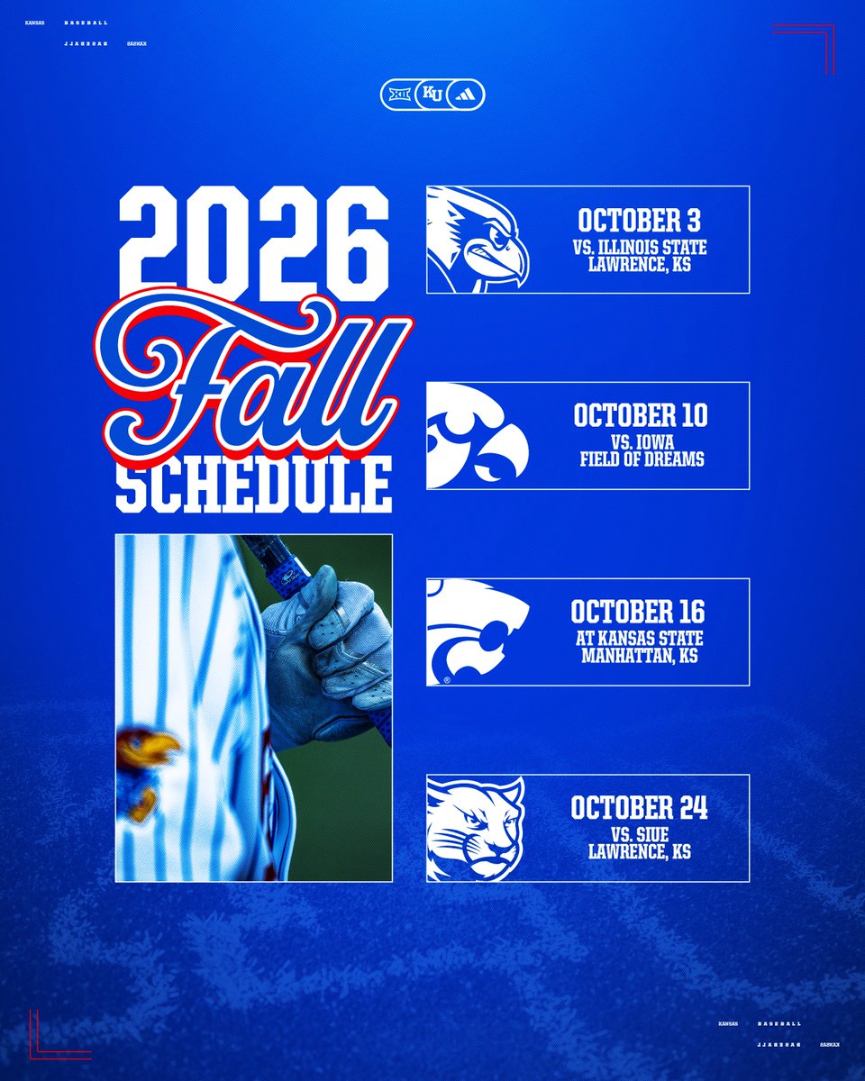 KUBaseball's tweet photo. Fall Ball coming soon ���

#RockChalk https://t.co/Y3NBchvHFb