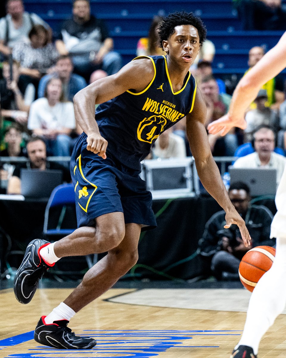 umichbball's tweet photo. Brandon McCoy Jr. will miss the 2026-27 season with a right knee ACL injury. 

We’ve got you, Beezy. 👊

Release | https://t.co/f3MWSXKvjQ https://t.co/aoVjOLbLEp
