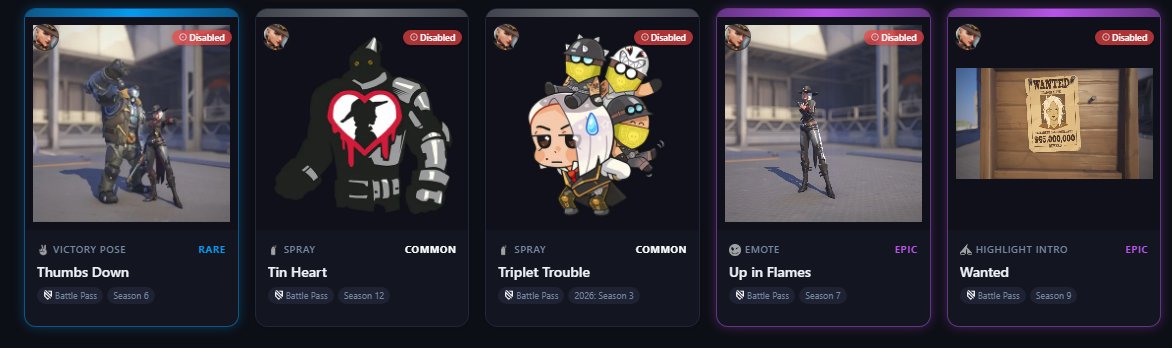 ekliipsa's tweet photo. ⭐All #Ashe cosmetics returning in the unvaulted update! #overwatch https://t.co/m1Y47BipNz
