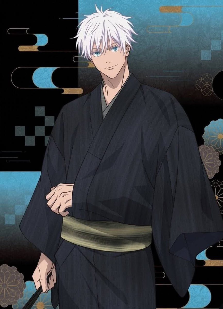 jegulusmoony's tweet photo. i love the genre of gojo in a kimono he's so perfect and pretty my god https://t.co/5u08dB601B
