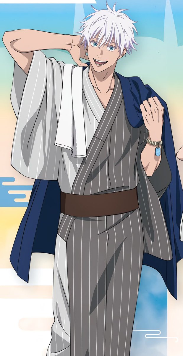 jegulusmoony's tweet photo. i love the genre of gojo in a kimono he's so perfect and pretty my god https://t.co/5u08dB601B