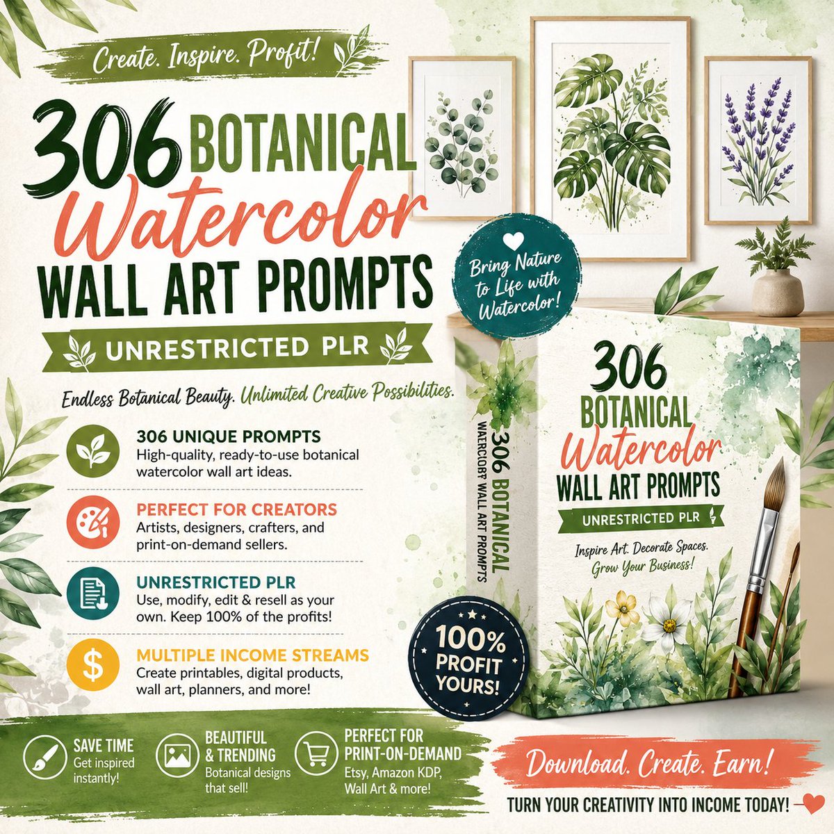thompson15236's tweet photo. 306 Botanical Watercolor Wall Art Prompts Review 2026: Is This Unrestricted PLR Bundle Worth It?
Read Details Here : https://t.co/n9u9n9nvRC
#BotanicalArt #WatercolorArt #WallArt #BotanicalWallArt #WatercolorWallArt #AIArt #AIArtPrompts #AIPrompts #PLR #UnrestrictedPLR https://t.co/Nqu6IZo2ji