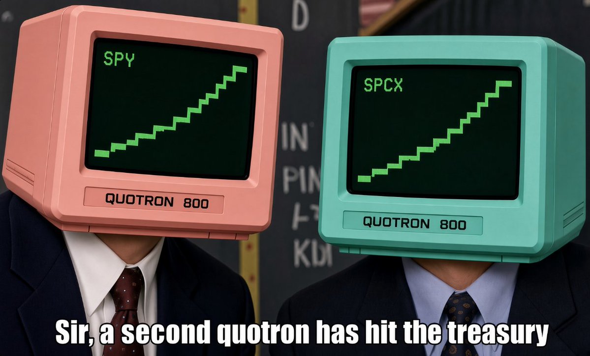 Quotrontitative's tweet photo. a second quotron has hit the treasury

hardwired. 

https://t.co/d8RE87Tklu https://t.co/QFsdgeCEHn