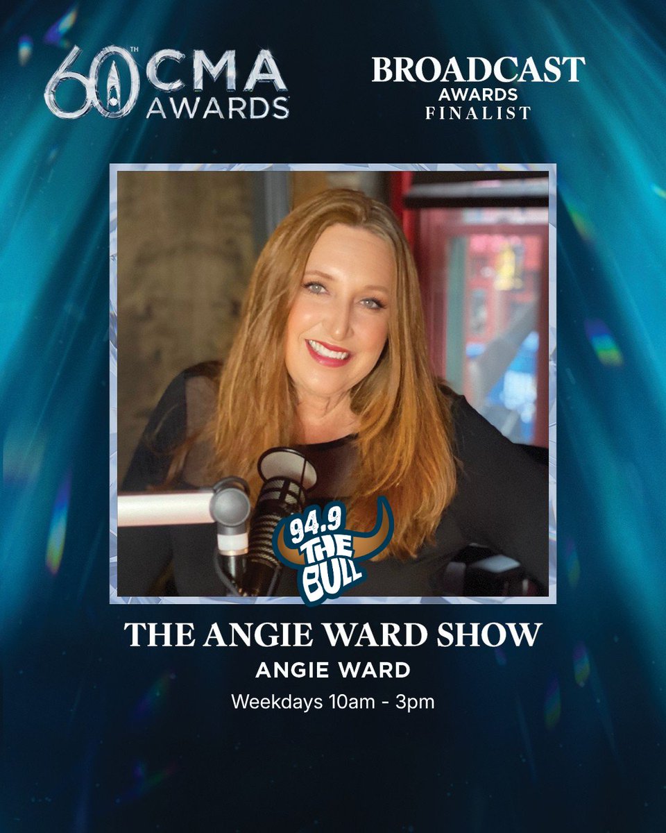 949TheBull's tweet photo. Congratulations to 94.9 The Bull’s morning show, The Bobby Bones Show and midday host, Angie Ward on their just announced CMA Nominations! https://t.co/LcO786jJgH
