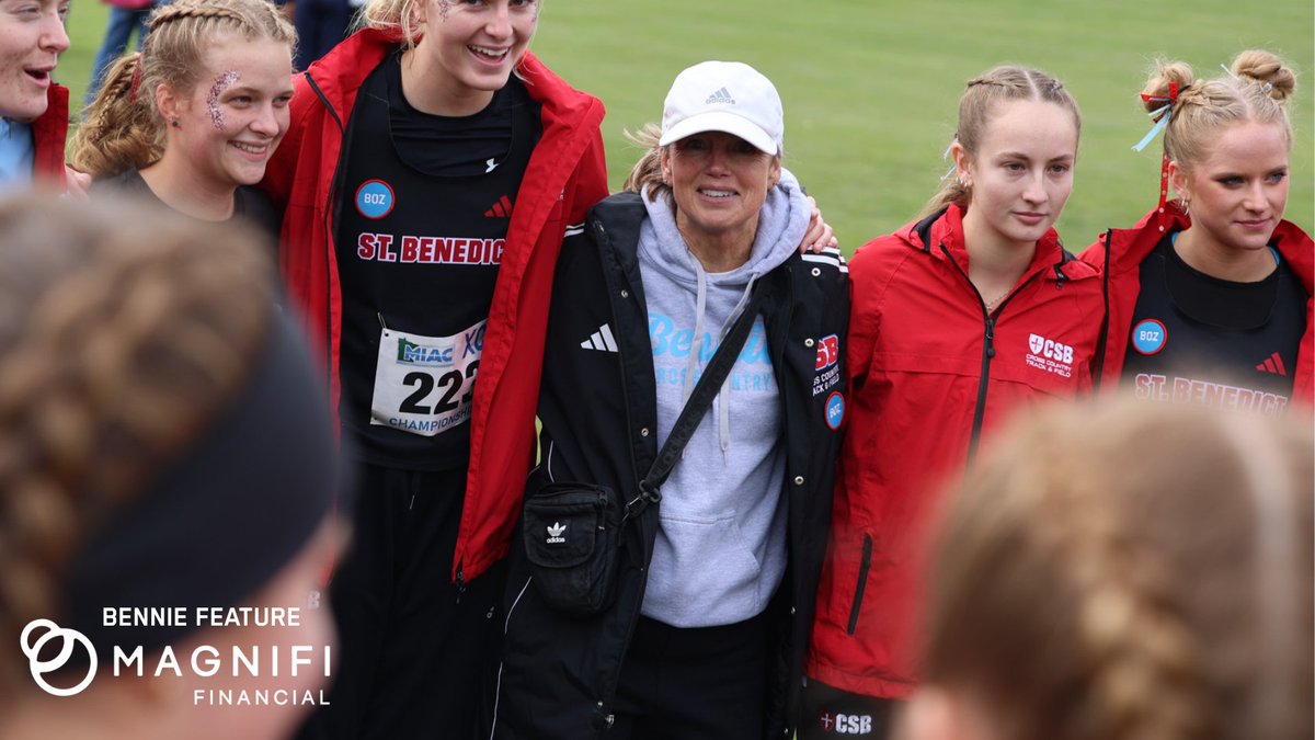 CSB_Athletics's tweet photo. 30 Years of Robin. Former All-MIAC Bennie runner Robin Balder-Lanoue has impacted many athletes over the past three decades. 

Read about the @SAINTBENEDICTXC head coach in today's @mymagnifi Bennie Feature!

STORY: https://t.co/L60EyeZrV2

#GoBennies | #d3xc https://t.co/Ff5bqNKp4M
