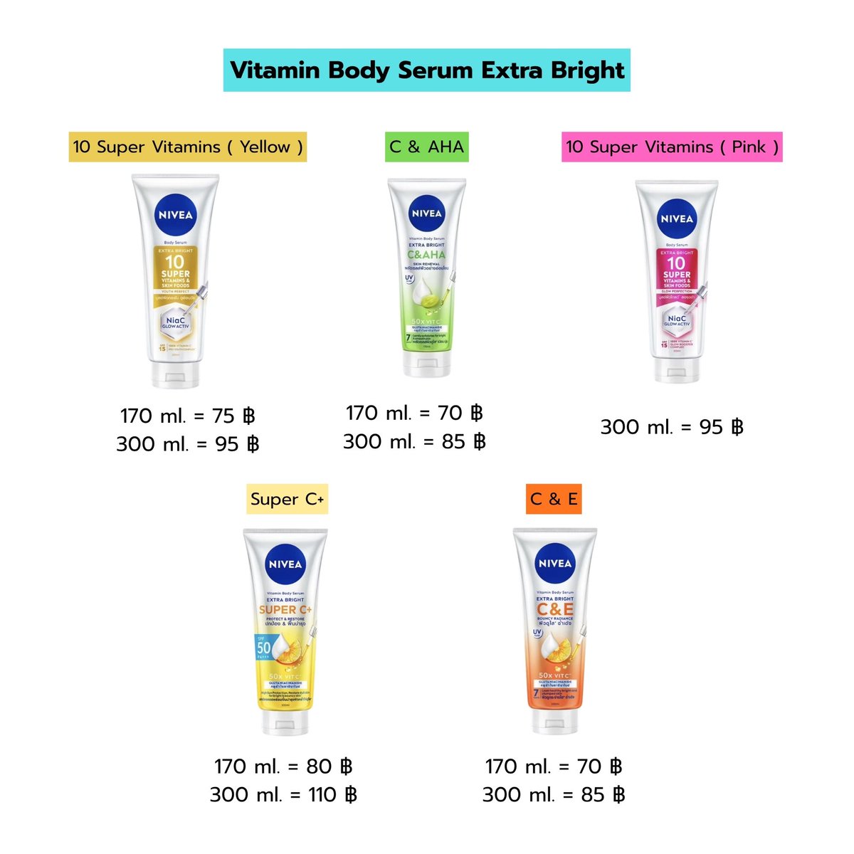 akaradits's tweet photo. WTS | ขาย nivea body products -50% 🪷

รายการสินค้า & ราคาตามในภาพ
📦 ค่าส่ง 30 บาท / ยอดเกิน 300 ส่งฟรี 

🛒 สินค้าบางรายการในภาพอาจมีแบบแพ็คคู่ 2 ชิ้น สามารถแคปภาพมาสอบถามราคาได้ค่ะ 💘 ( ลด 50% ทั้งหมดน้า )

📥 สนใจสอบถามสั่งซื้อ dm ka 

#NIVEA100ปีxWilliamEst #ช้อปช่วยติ่ง #ตลาดนัดวิลเลี่ยมเอส