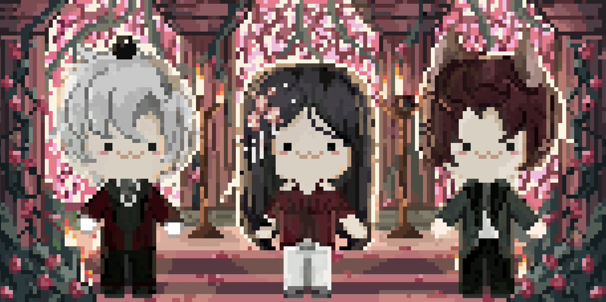 moribunn's tweet photo. Finished commission x) 
Absolutely love how it turned out for this one💗

#artcommision #lads #pixelartㅤㅤ https://t.co/sD2YfzbZIi