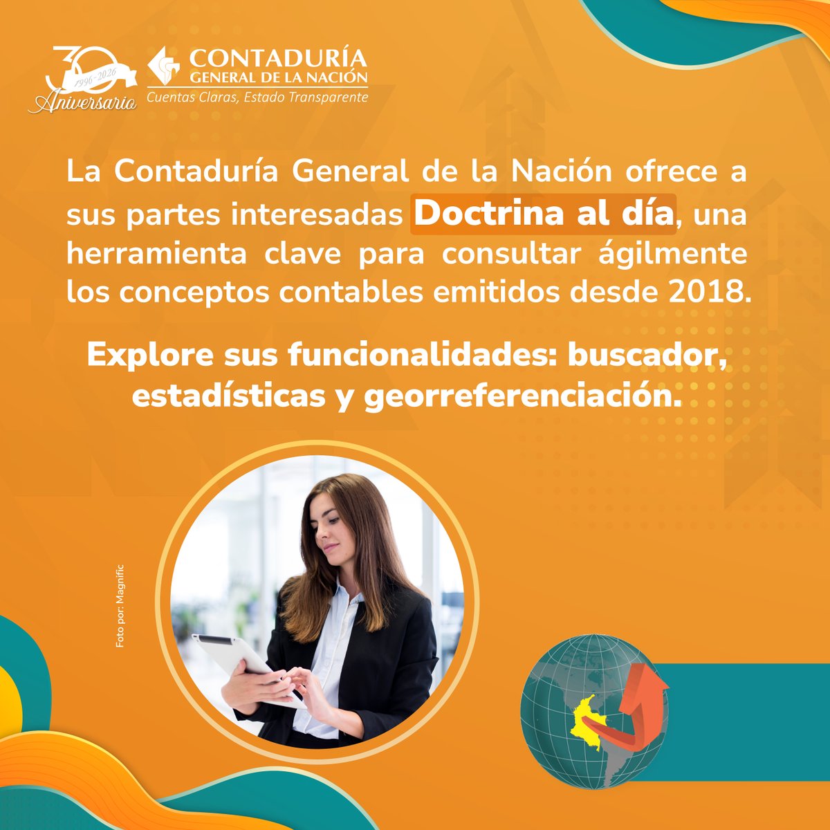 Contaduria_CGN's tweet photo. ¡Fortalecemos los territorios con criterio técnico! Decimos sí a la información contable clara y accesible para las entidades públicas. Conozca Doctrina al día aquí: https://t.co/dWY8RIfvJV
#CuentasClarasEstadoTransparente #DoctrinaAlDía #CGN https://t.co/x87qFXe885