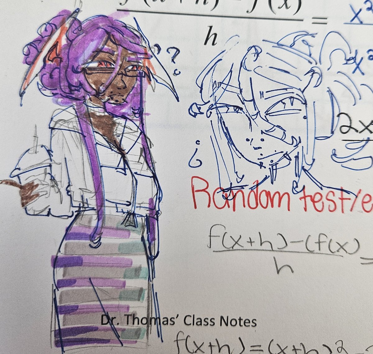 D3adH9mes's tweet photo. Casual doodle Draculs born from a hatred for math and various teaching methods and a 2026 Dr.Heartfelt https://t.co/W6kMMfsiZx