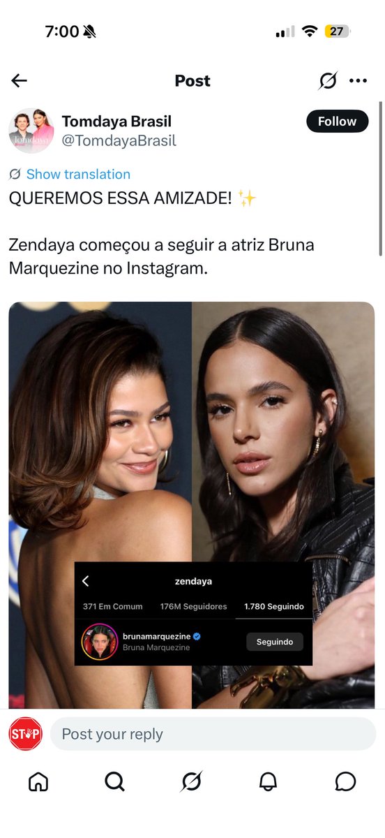 affdeixadisso's tweet photo. @anyazhllnd Mas ela está claramente sendo irônica e brincando sobre ter conhecido e reencontrado alguém q ela é fã. Ela até brinca “tomara q ela lembre de mim”, óbvio q ela sabe q ñ é uma amizade. Na época o Twitter ficou super empolgado e brincou junto. Agora tá na moda implicar com a Bruna https://t.co/pRkausaIeA