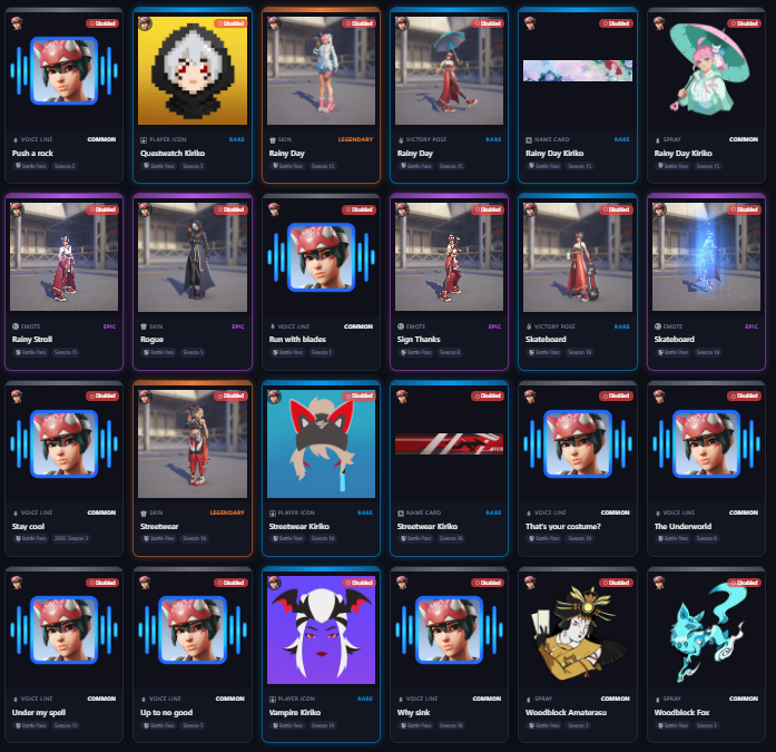 ekliipsa's tweet photo. ⭐All #kiriko cosmetics returning in the unvaulted update! #overwatch https://t.co/uM8Q9la0SP