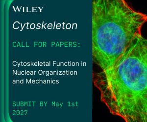 CytoskelJournal's tweet photo. CALL FOR PAPERS! 
Join us for our new #CYTOSKELETON #SPECIALISSUE: "Cytoskeletal Function in Nuclear Organization and Mechanics". 
Submit your work by May 1, 2027! 
#nucleus #cell #cellbiology https://t.co/zNMkQv3LRx