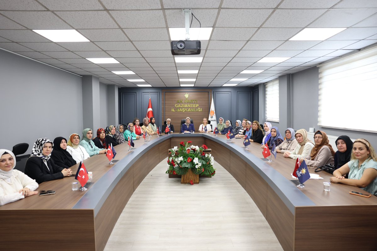 akkadinantep's tweet photo. 📍 AK Parti Gaziantep İl Başkanlığı

Haftalık Olağan İl Yönetim Kurulu Toplantımızı, İl Kadın Kolları Başkanımız Sayın Av. Dilan Ensari Şahin riyasetinde gerçekleştirdik.

Toplantımızda teşkilat çalışmalarımızı istişare ederek değerlendirmelerde bulunduk, önümüzdeki döneme ilişkin yol haritamızı ele aldık.

Birlik ve beraberlik içerisinde gerçekleştirdiğimiz toplantımızın teşkilatımız ve şehrimiz adına hayırlara vesile olmasını temenni ediyoruz.

@tugbaisikercan 
@fmfedaioglu 
@avdilanensari 
@AKKADINGM