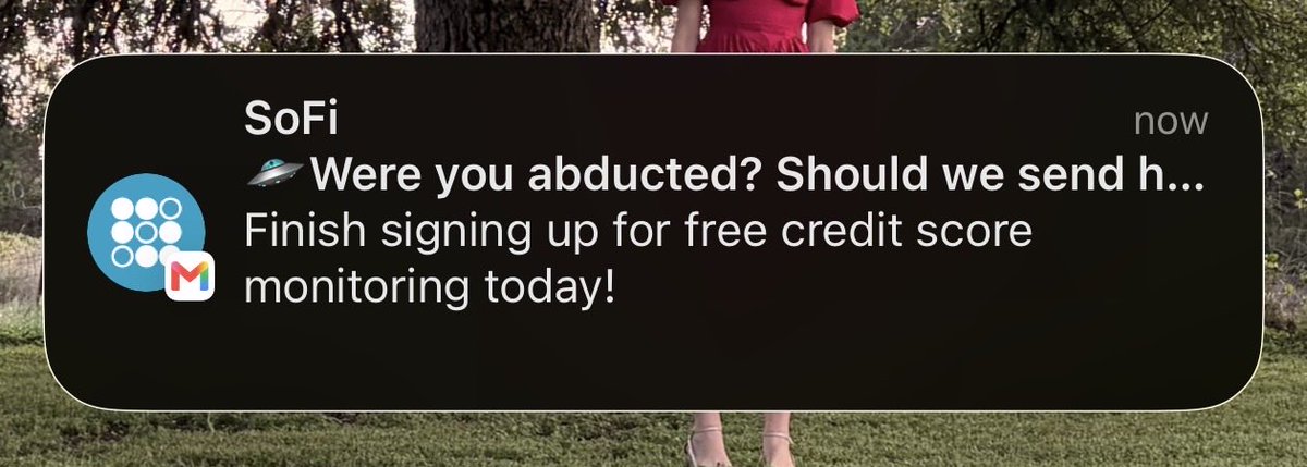 UncleGweebo's tweet photo. .@SoFi  I am EXTREMELY offended by this. I WAS abducted when I was 9. You should be ashamed. https://t.co/OF2dDii4cv