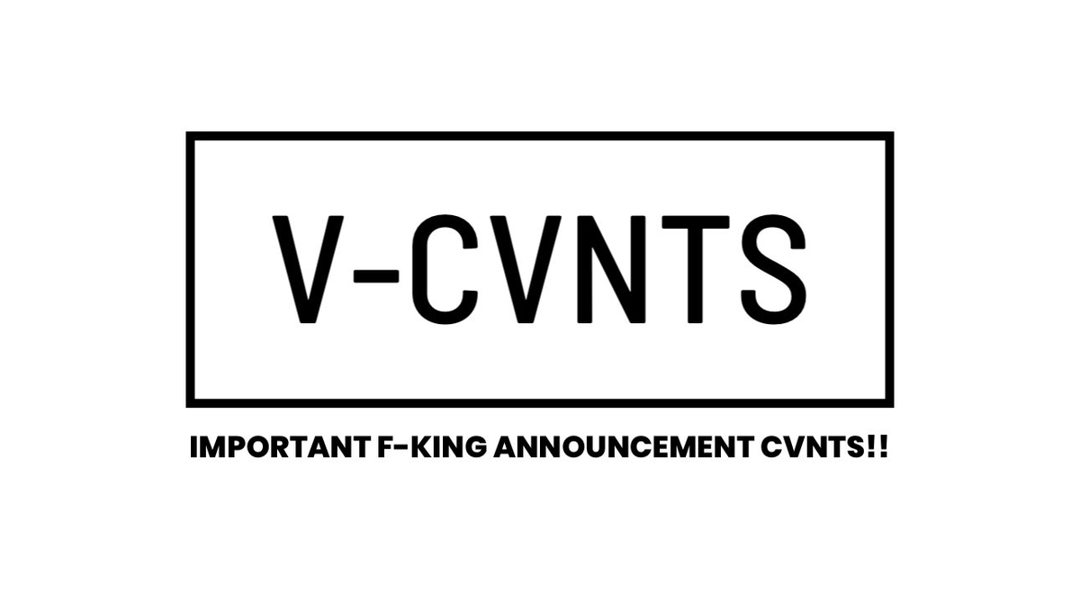 wearevcvnts's tweet photo. A little VCVNTS clarification because apparently “everyone is welcome” needs a footnote. When we say everyone is welcome, we mean you do NOT have to audition, fill out an application, have a certain follower count, know the right people or meet some imaginary popularity threshold to sit at our table. We are free to remove your access to VCVNTS anytime we see fit.

It does NOT mean you can act like a complete jerk & expect zero consequences. We have a code of conduct, discord rules & community boundaries. If you bring ongoing drama to our doorstep, harass people, repeatedly create problems, break our rules or behave in a way that goes against what this community stands for & our mission statement - we can revoke your membership. And no, we do not owe the internet a drama circus, a 12-page google doc or an apology every time we make that decision.

VCVNTS is open but it is not lawless. You don't have to prove your clout to get in, but you DO have to be responsible & held accountable for how you behave once you’re here. Everyone is welcome to be a cvnt but you are not welcome to be an asshole.