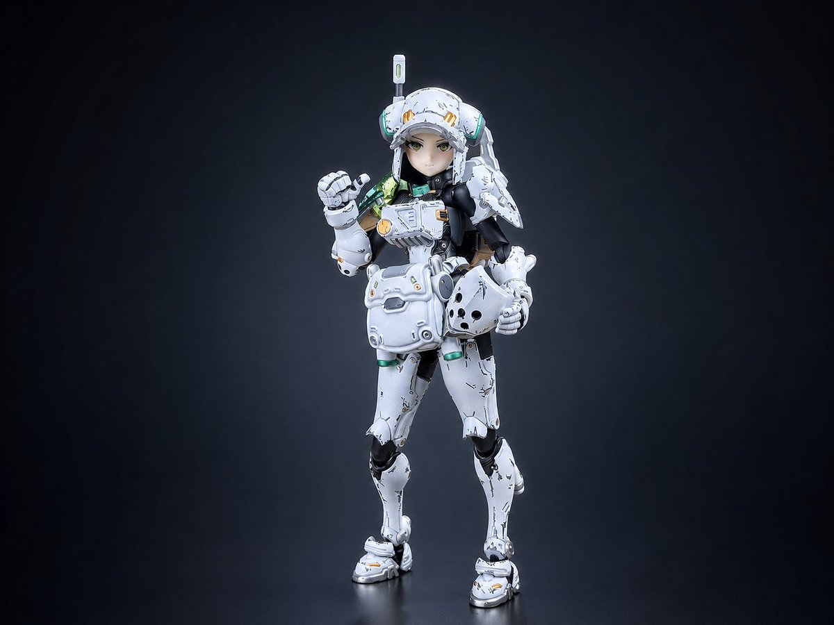 flying_shuimu's tweet photo. #メガミデバイス #MegamiDevice
Titan-04/05 Hyla Armor
斥候型アーマー。情報収集・共有を担当し、広域センサーと情報収集システムを装備。戦場で地形・敵情報・配置などの情報を効率的に収集できる。主��戦闘員ではないが、中距離高威嚇力のプラズマライフルを装備し、チームの中核戦力である。 https://t.co/Ipeahu0zl4