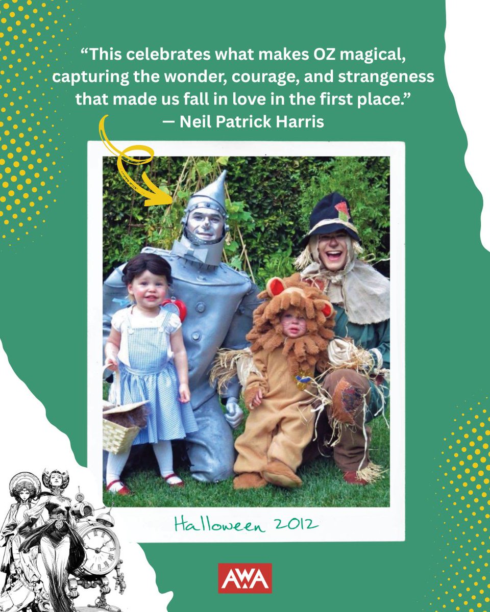 AWA_Studios's tweet photo. ���INTO THE OUTERLANDS celebrates what makes OZ magical, capturing the wonder, courage, and strangeness that made us fall in love in the first place.” — @nph

You can find Ultimate OZ Universe in bookstores everywhere &amp; link in bio! https://t.co/Hiaxi8eN2X