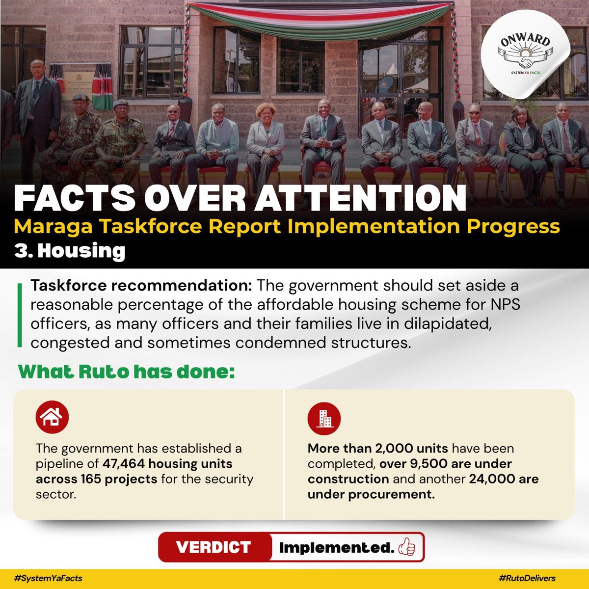 PloSigei's tweet photo. Police officers deserve dignity, and the Ruto administration is delivering it through improved remuneration, better housing and enhanced medical cover. Let facts speak louder than political narratives.
#PoliceReformsProgress
Maraga Lies
@dkmaraga https://t.co/ib9vf6DdJD