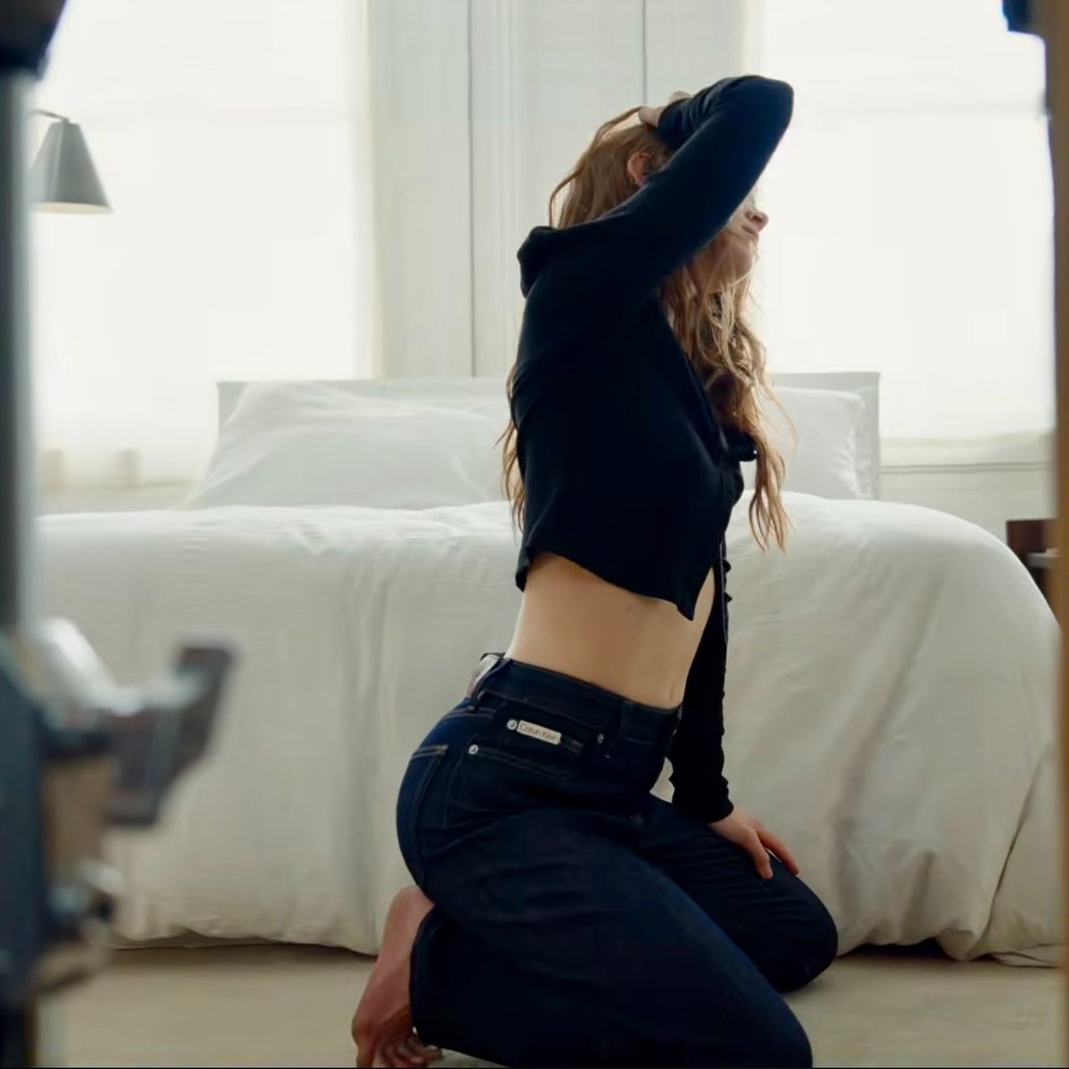 makrambles's tweet photo. bts images of Sadie Sink from her Calvin Klein shoot https://t.co/DYf36LrBz0