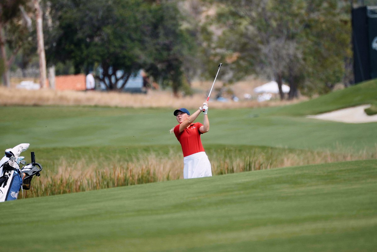 OleMissWGolf's tweet photo. Sophie Linder (IND) with an eagle on hole 10! 

She is 6-under par with five holes to play and has moved up 40 spots on the leaderboard. 👀 https://t.co/bYF0EPnx8q