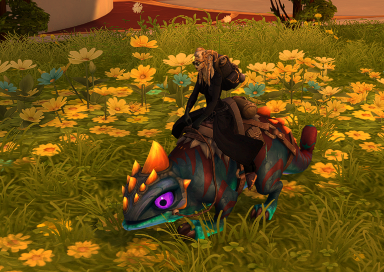 Furydinwow's tweet photo. It's a new month and a new #worldofwarcraft trading post - and this is a cool ground mount model The Crested Aqua Leafmimic your for only 500 Trader's Tender. Mount #1252 https://t.co/iOWHasNrPX