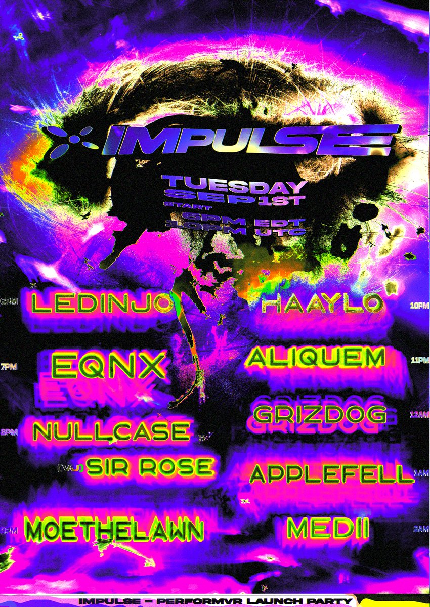 LeDinjo's tweet photo. Tonight, @nullcaseVRC  is officially releasing PERFORMVR.
And we'll have a Party with several styles of Techno.
I'll open and do the Ambient/Hypnotic/Minimal Techno part.
Energy level will rise every hour!
Start at Midnight CEST / 6PM EDT https://t.co/YpJZhR49iP