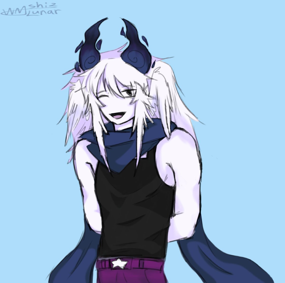 ShiziWm's tweet photo. Again, my friend's oc and my oc https://t.co/37oxxBuHht