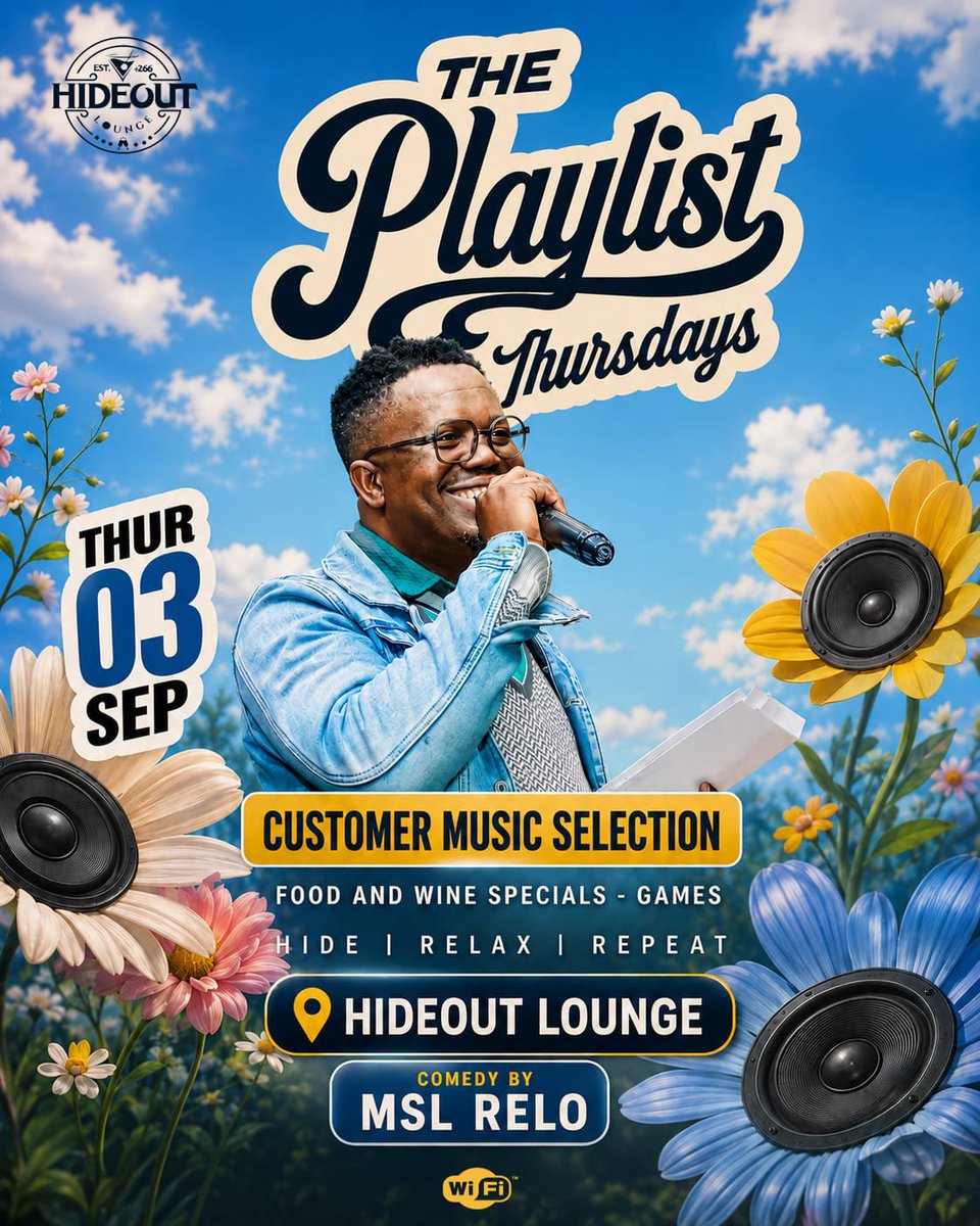 MSL_Relo's tweet photo. Some games, drinks, your own playlist and some jokes here and there from yours truly Msl Relo at Hideout Lounge formerly 7678 next to Mabote Clinic. https://t.co/TbGd1zrLR0